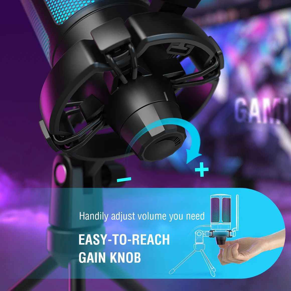 USB Condenser Gaming Microphone